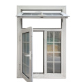 Republic of Belarus good appearance China professional lower energy cost double glazing glass casement aluminium window